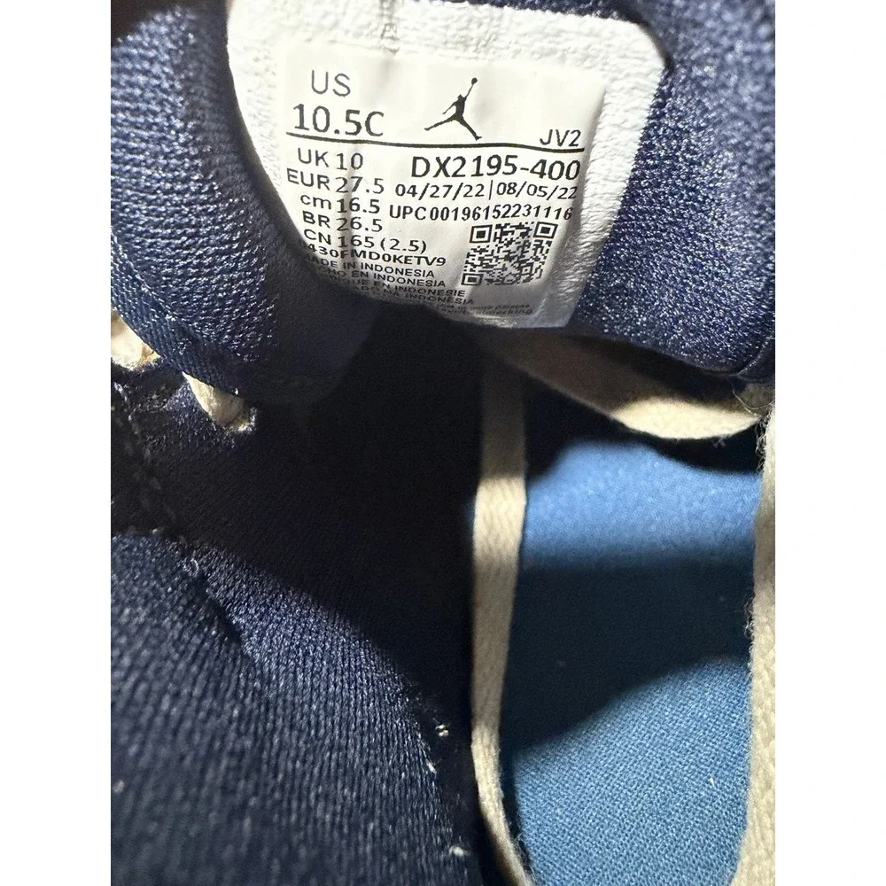 🔥Nike Air Jordan 1 Mid SE Craft (PS) Obsidian White Blue DX2195 400- SZ 10.5C